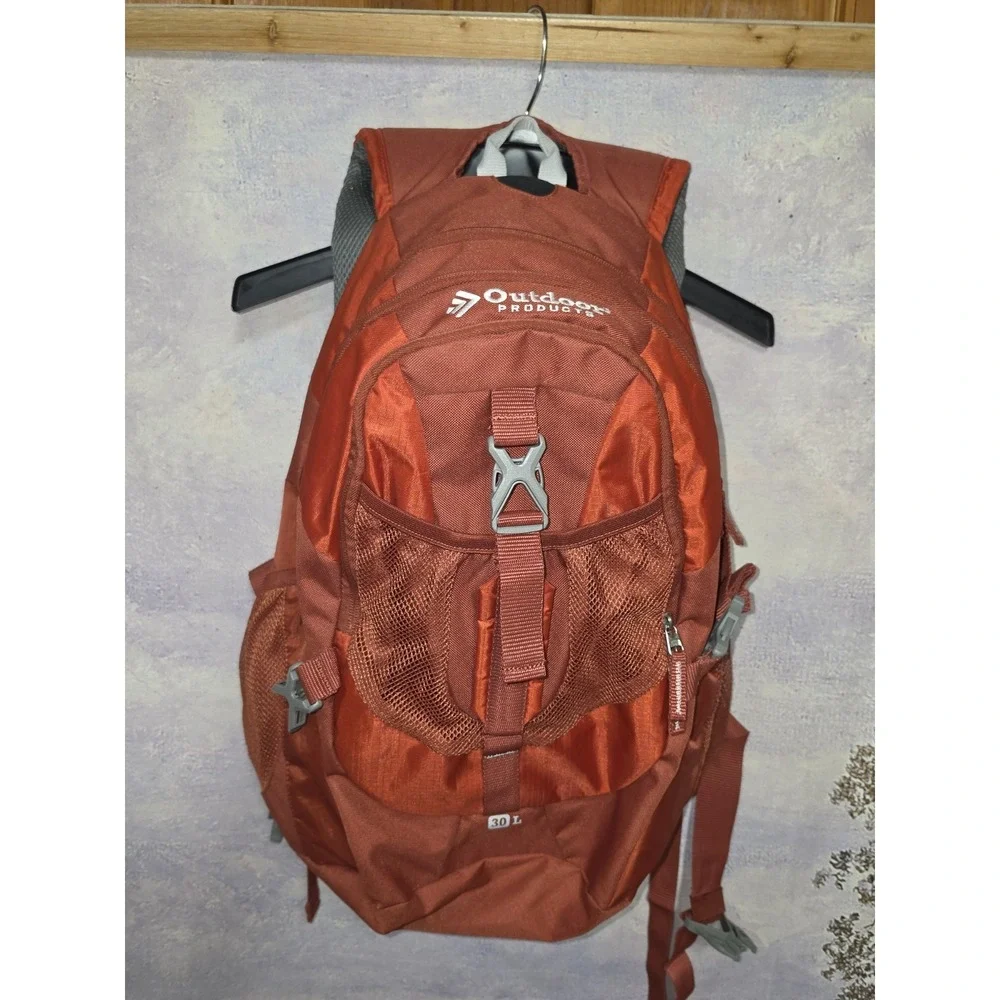 Outdoor Products Vortex 30L Daypack — Orange Hiking Backpack